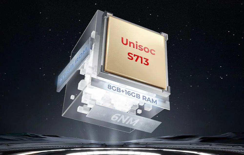 Pamięć operacyjna 24 GB RAM (8 GB + 16 GB vRAM) oraz 512 GB pamięci wewnętrznej UFS 3.1.